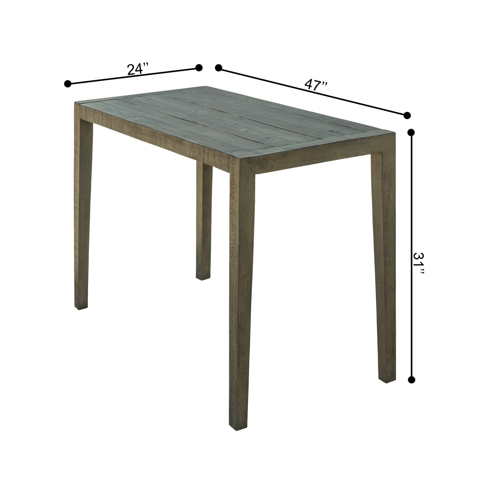 Grey Reclaimed Wood Writing Desk and Filing Cabinet O729380