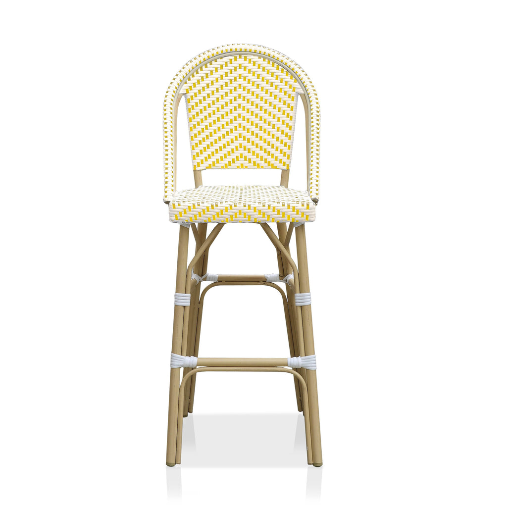 Natural Tone Patio Bar Chairs (Set of 2) Q21302