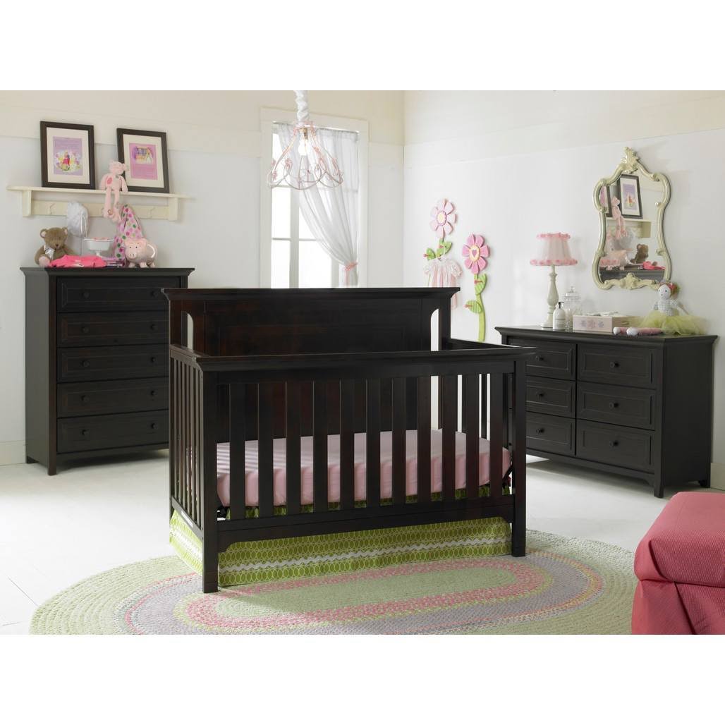 4-in-1 Convertible Crib, Misty Grey U9352