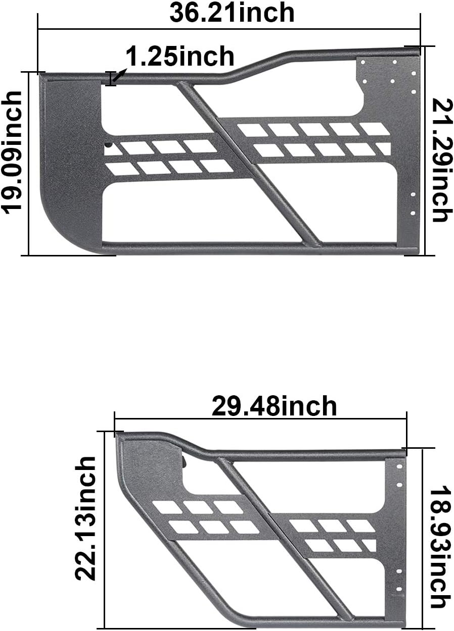Steel Tube Summer Doors Front & Rear Kit for Jeep JL Wrangler & Gladiator JT 4-Door W650
