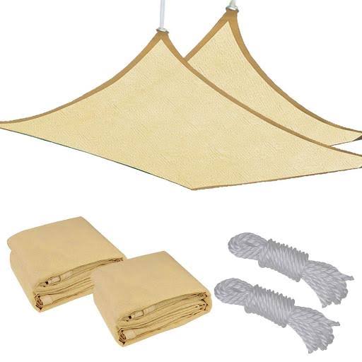 20 x 16 Sun Shade Sail Rectangle UV Blocking Canopy 2pcs X454313