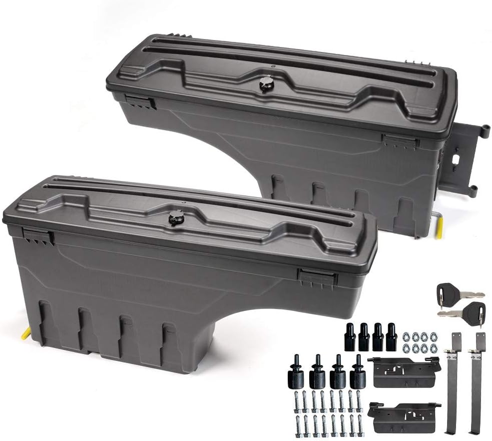 Lockable Truck Bed Storage Toolbox, 2Pcs K986313