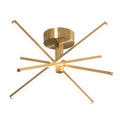 Satin Brass LED Semi Flush Mount Light K269217