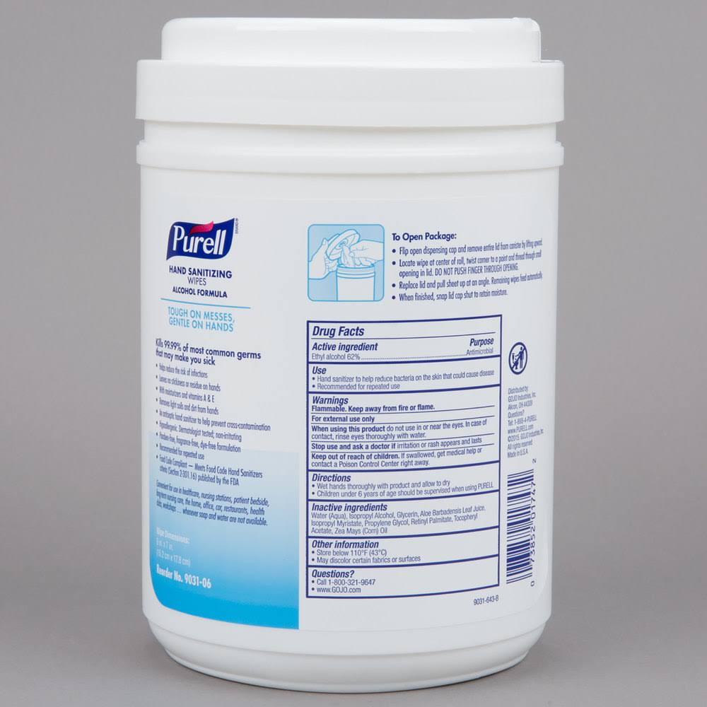 Alcohol Hand Sanitizing Wipes D756