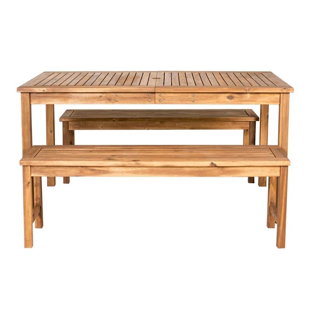 Acacia Wood 3-Piece Patio Dining Set R322097