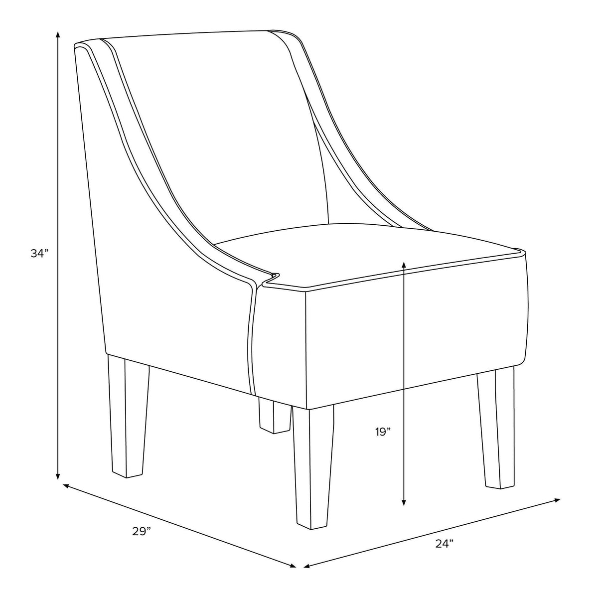 White Accent Chair K443942