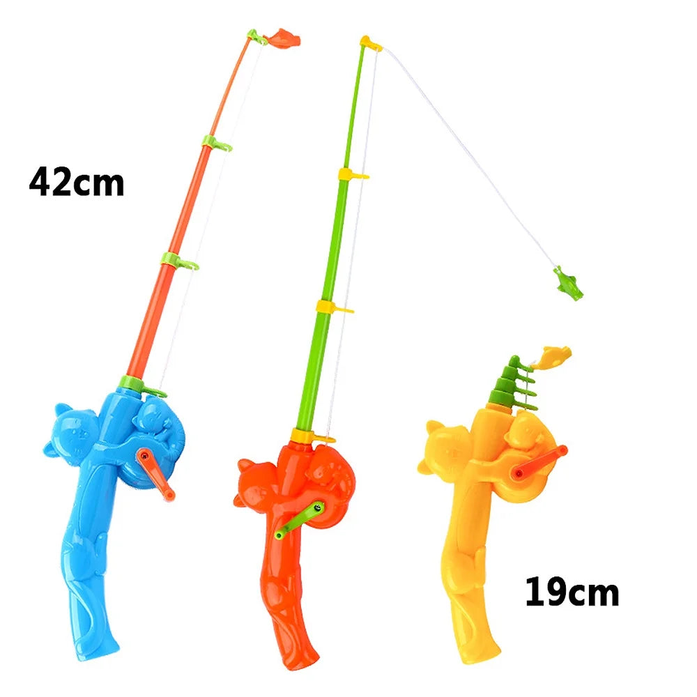Magnetic Fish Rod Toy Retractable Pole for Kids J997