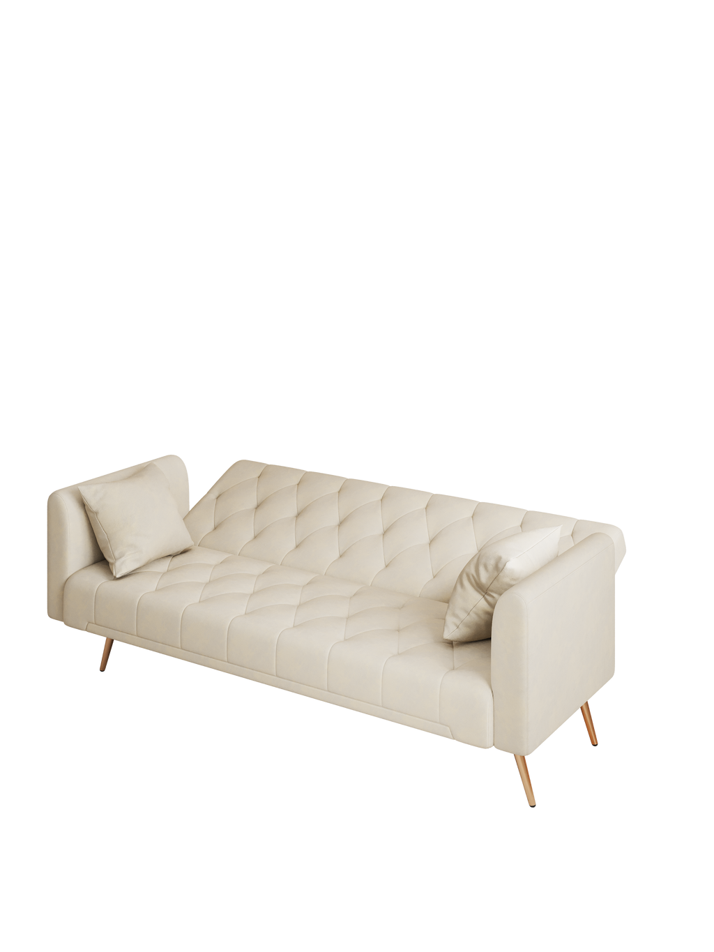 Beige Convertible Sofa Bed U50504