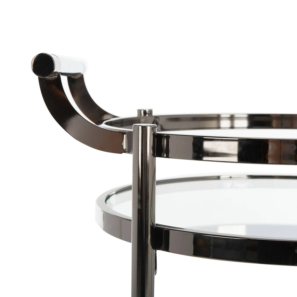 2 Tier Round Bar Cart J77318