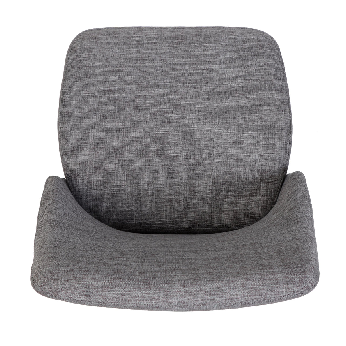 Light Grey Fabric Dining Chairs with Wood Legs, Set of 2 E13163