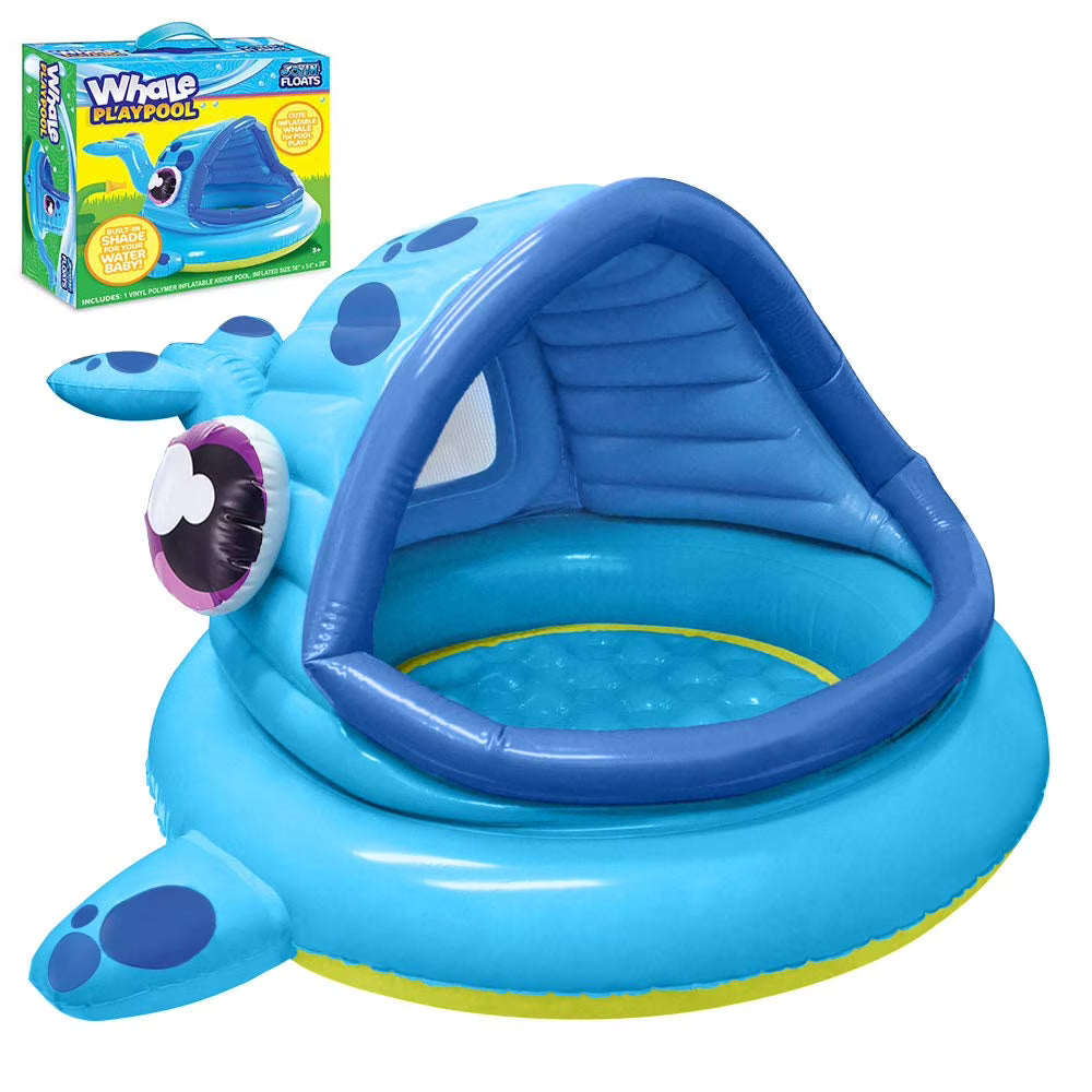 Whale Baby Pool Shade Beach Tent Kiddie Pool Play Tent W4883