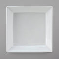 12/Case Bright White Embossed China Plate K65551