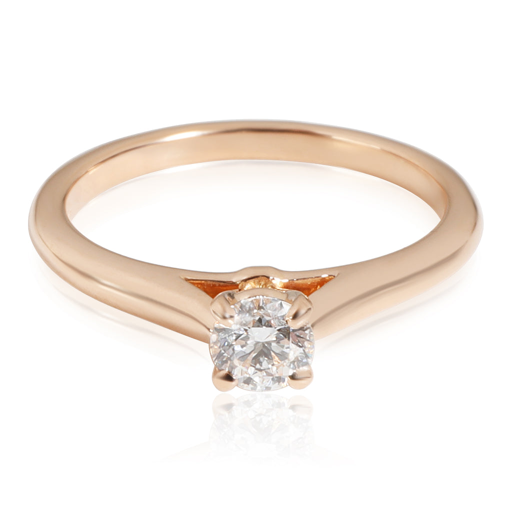 Diamond Solitaire Ring in 18K Rose Gold 0.25 CTW R2241