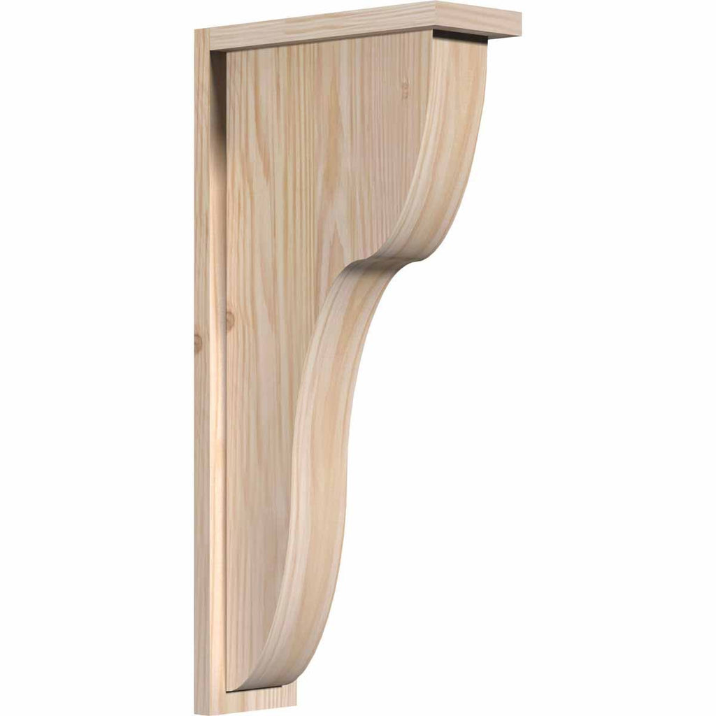 Carmel Smooth Corbel with Backplate, Douglas Fir H7426