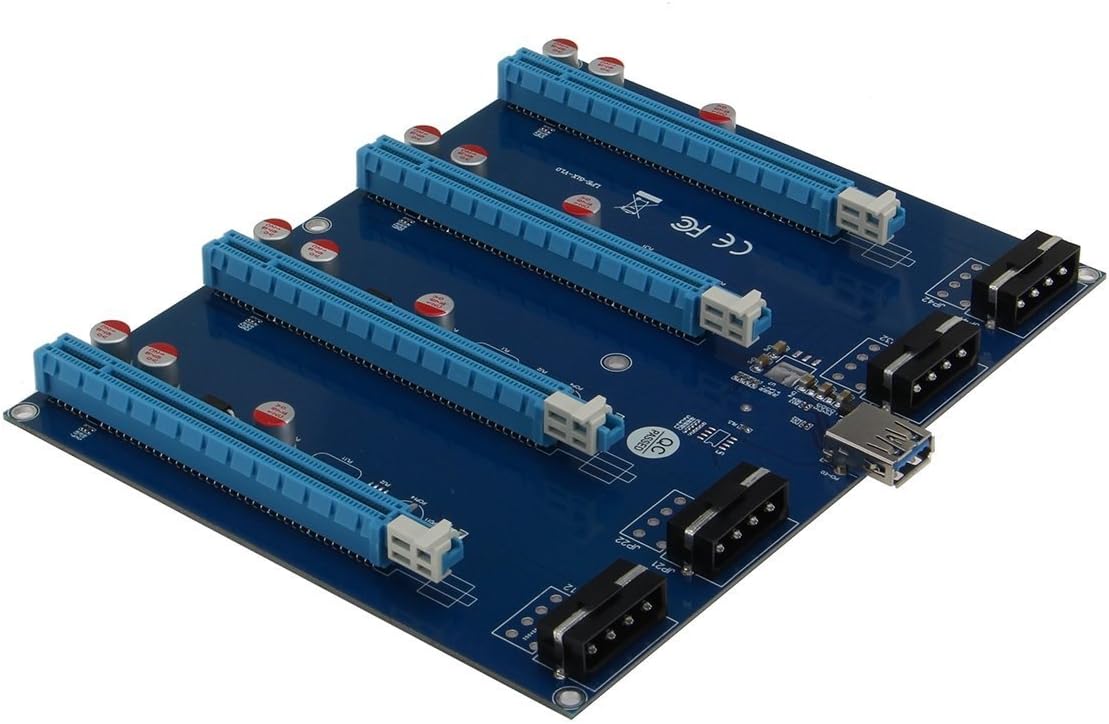 PCI Express 1X Slots Riser 4 Port Multiplier Pack of 2 B1629