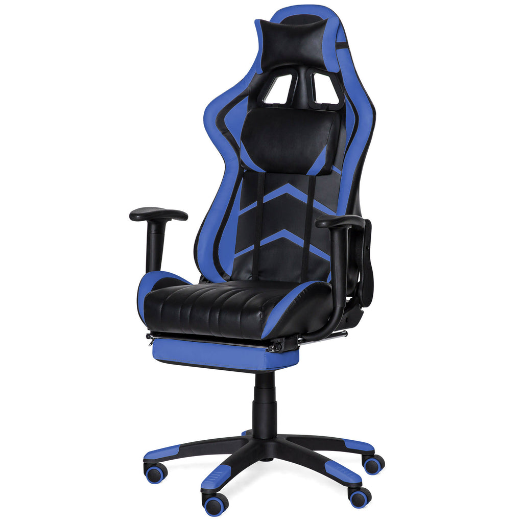 Blue Ergonomic Swivel Reclining Office Gaming Chair I82665