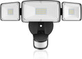 3 Head LED Security Lights with Motion Sensor, 40W, IP65 Waterproof, Brown, Pack of 2 Y8439