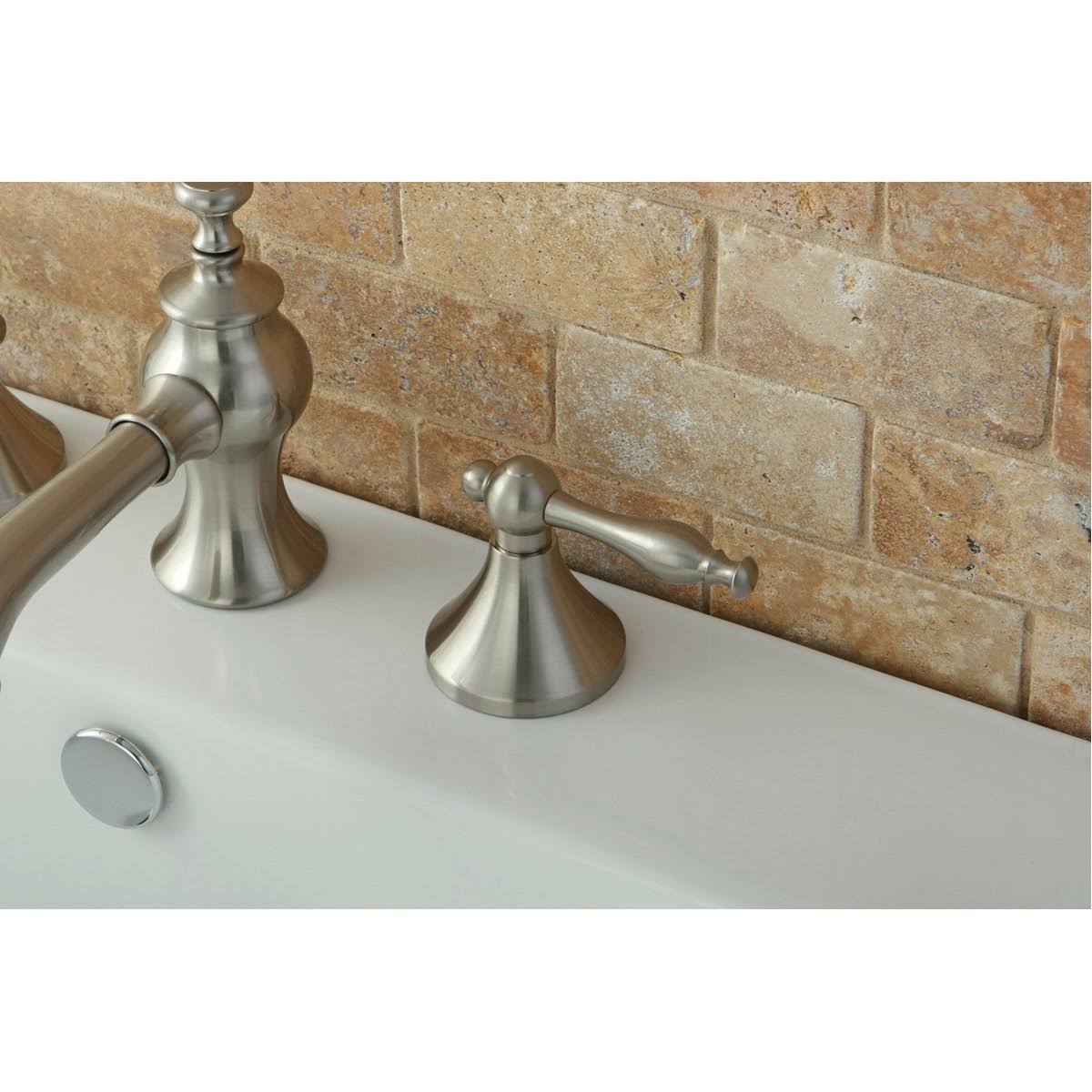Brushed Nickel Widespread Bathroom Faucet G93884
