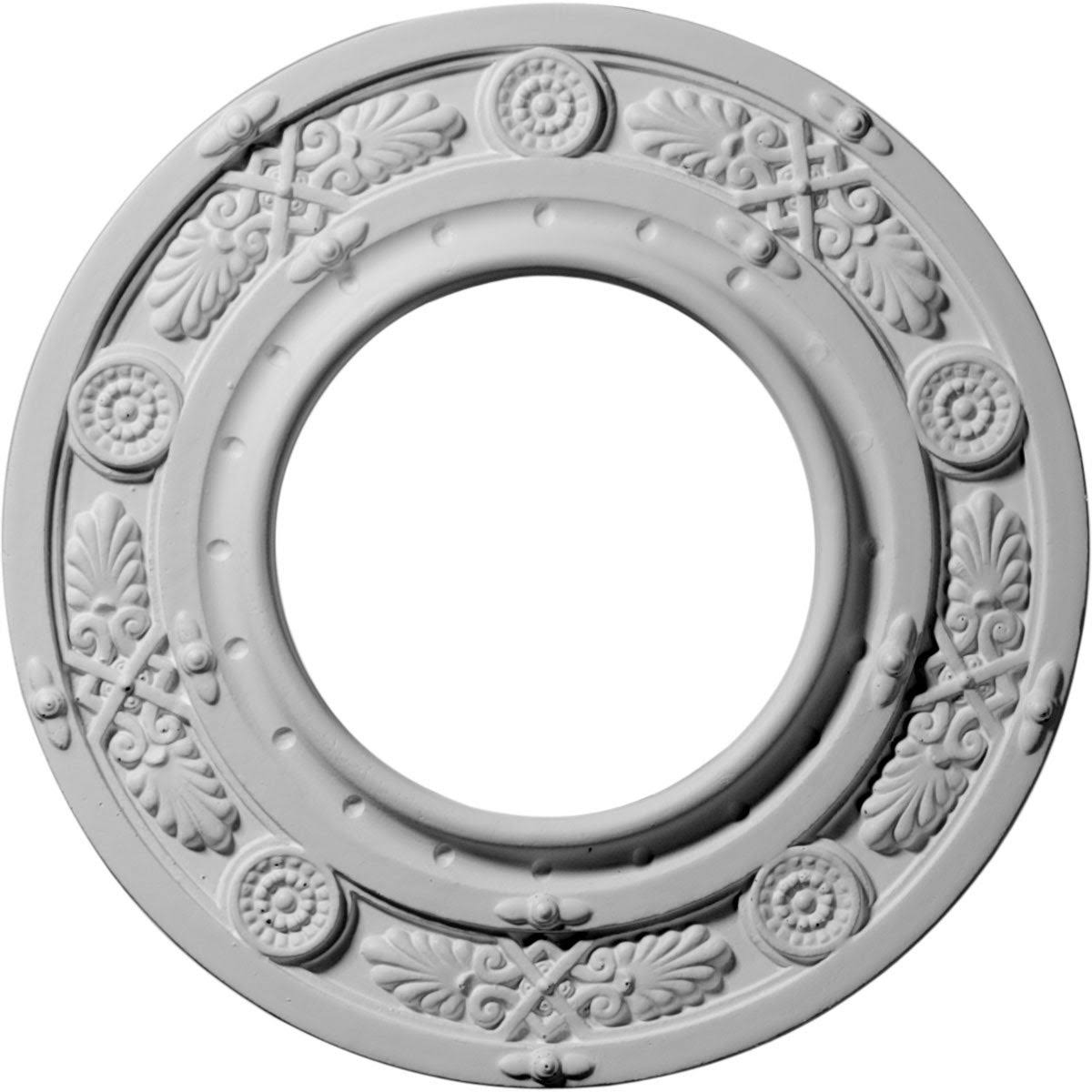 8x22OD x 3 7/8x22ID x 1/2x22P Hand-Painted Ceiling Medallion H98289