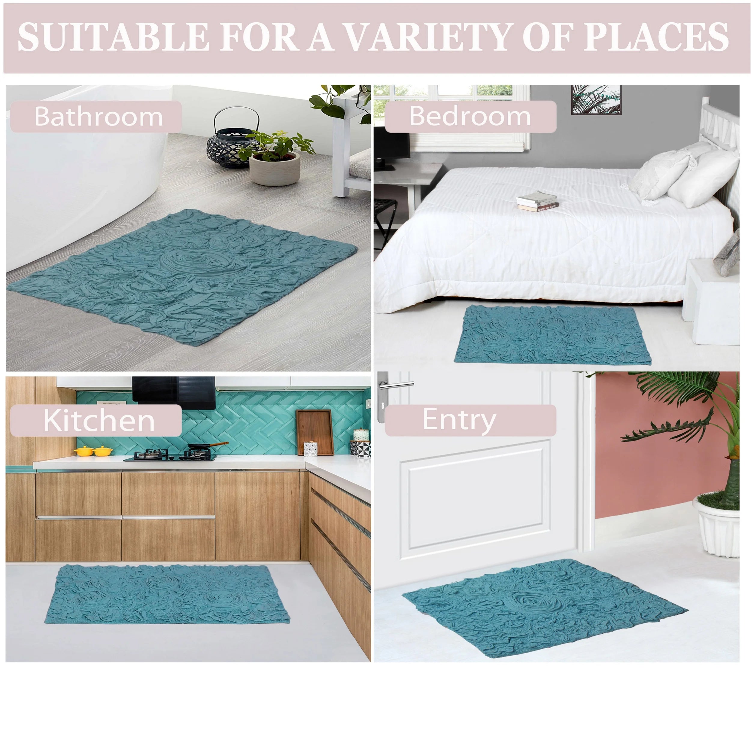 Blue Cotton Toilet Seat Lid Cover Q11289