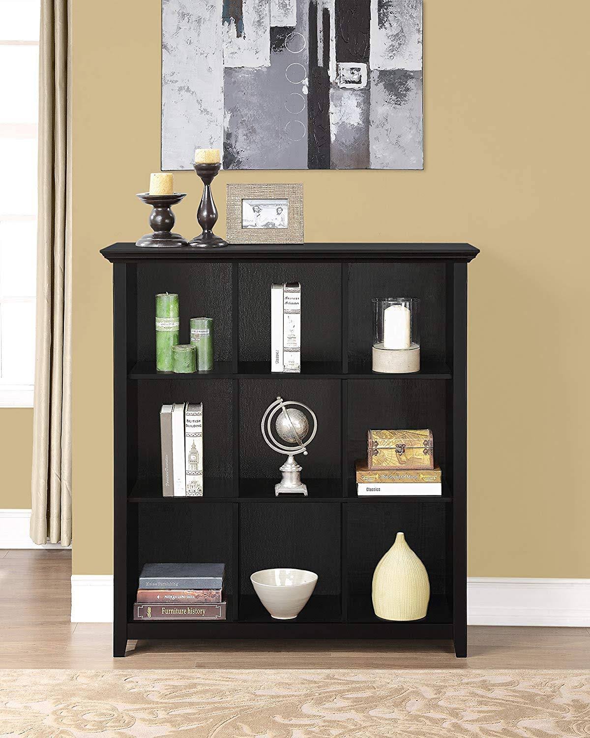 Black 9 Cube Bookcase E539610