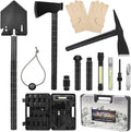 Survival Shovel Axe Kit with Hard Carrying Case N7579