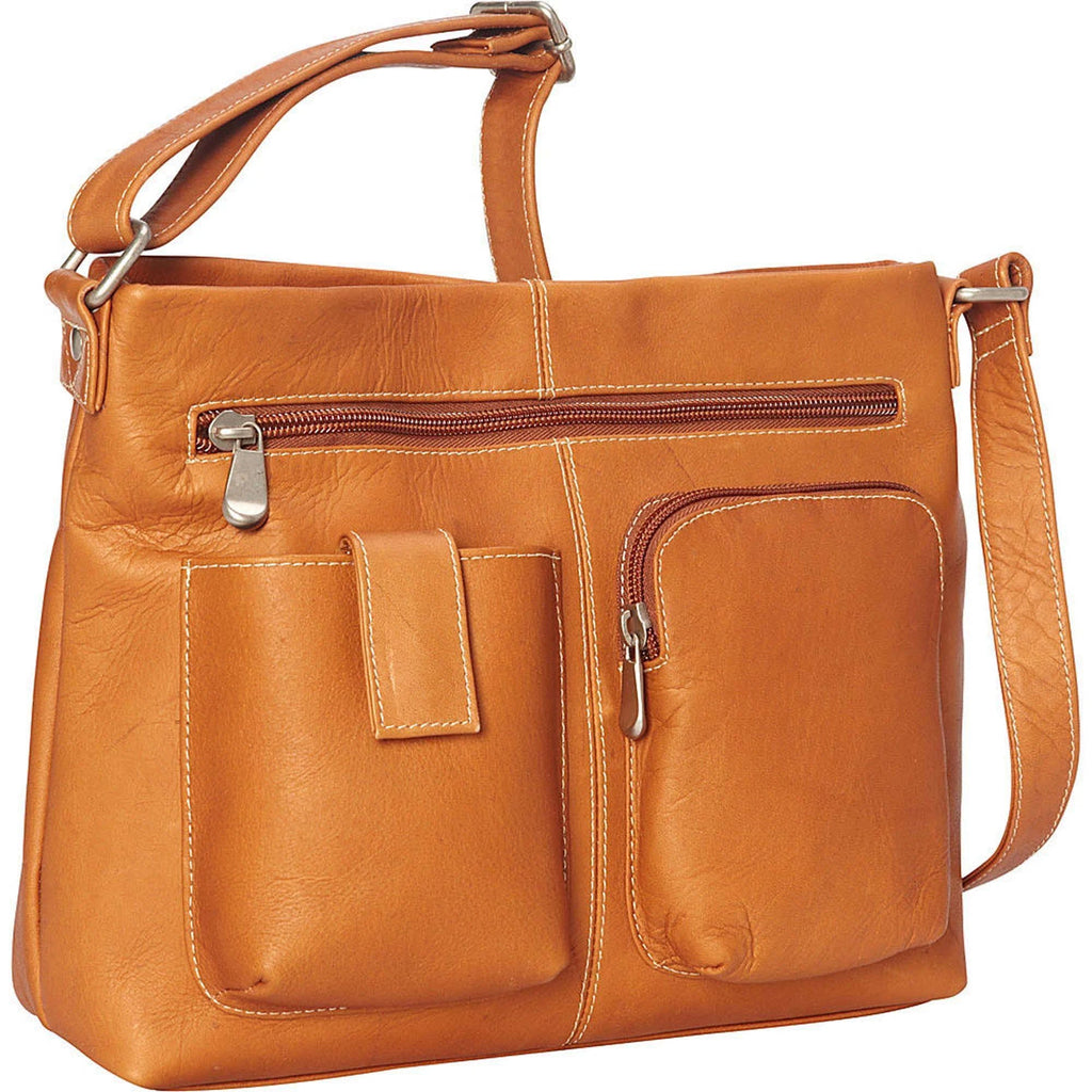 Leather Two Pocket Crossbody M889