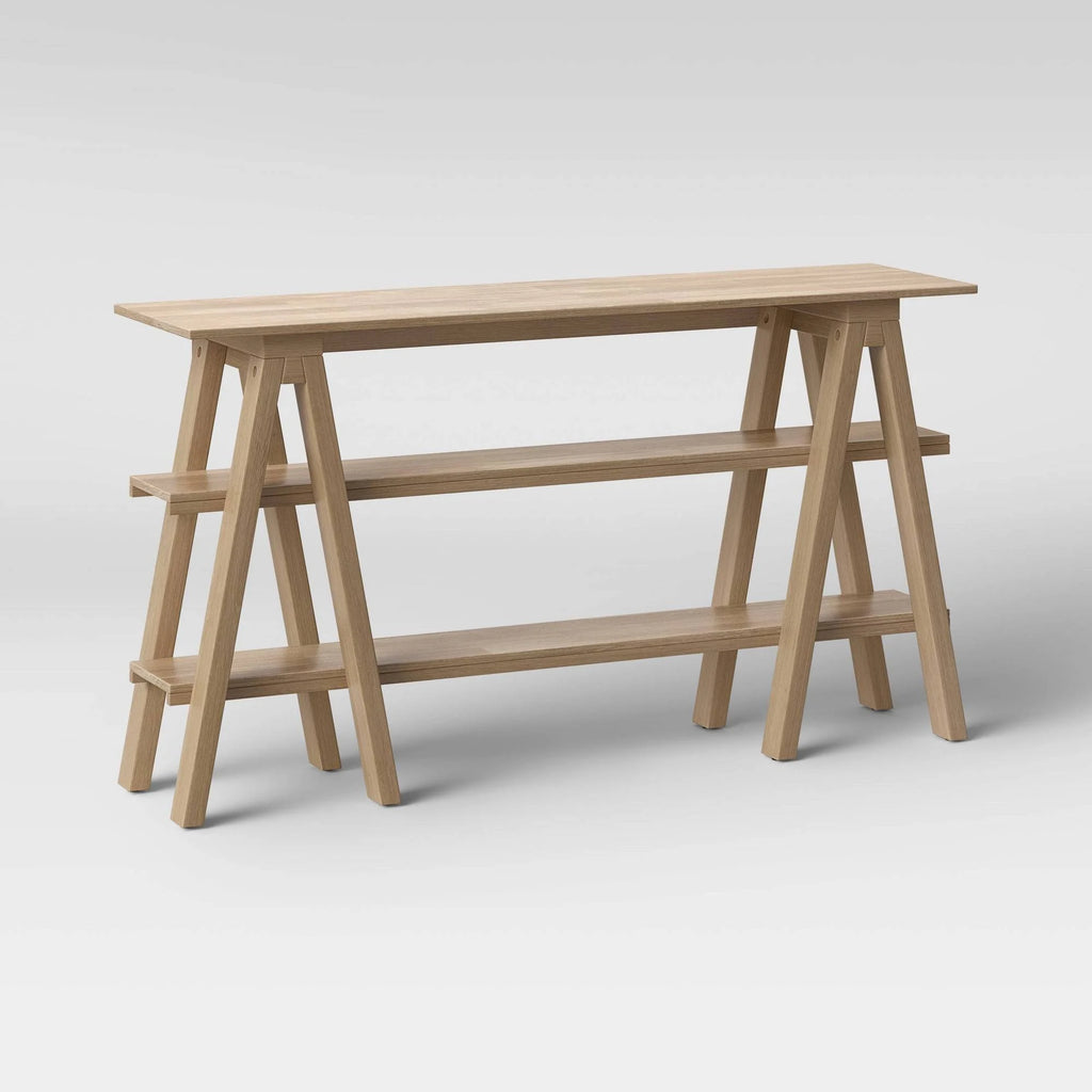 Natural Wooden Horizontal Bookshelf A738855