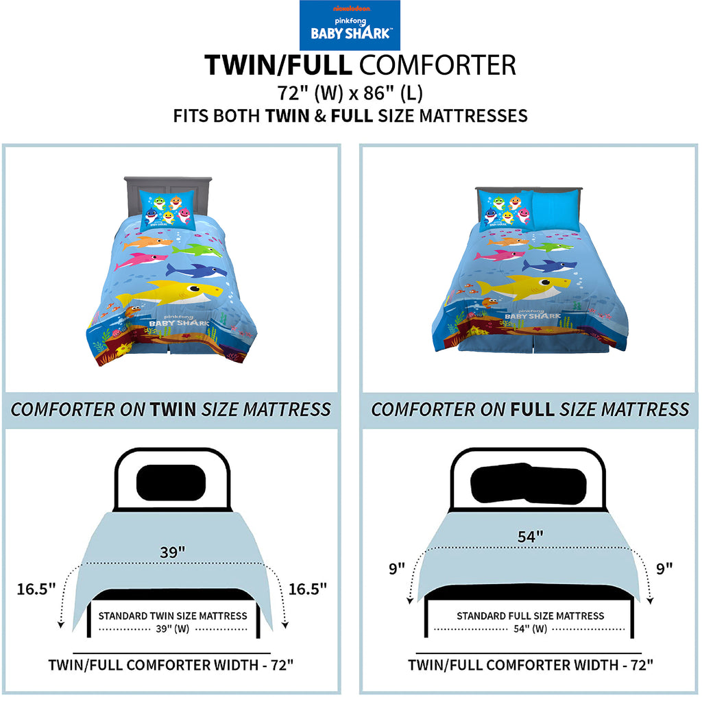 2-Piece Twin/Full Comforter Set, Reversible, Microfiber L329