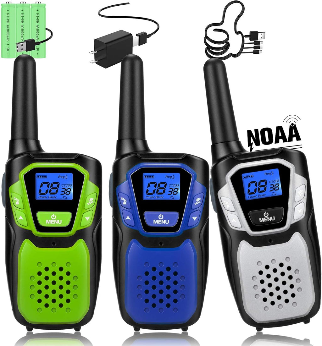 4 Pack Rechargeable Two Way Radio Walkie Talkies M834051