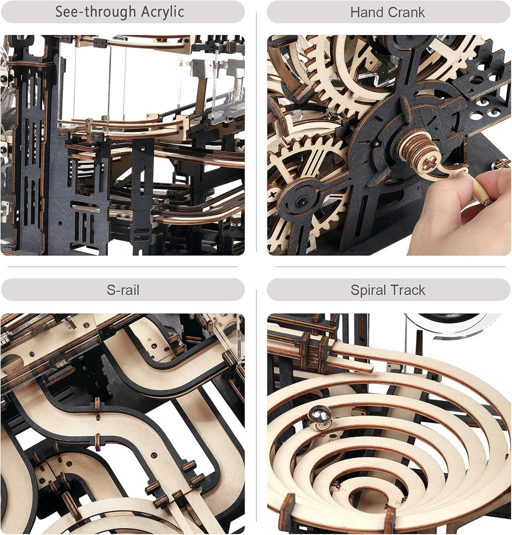 Marble Run 3D Wooden Puzzles Pack of 2 X719785