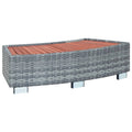Gray Poly Rattan Spa Step E82488