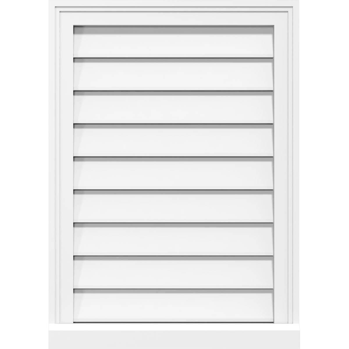 PVC Gable Vent with Brickmould Y907