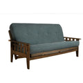 Full Size Futon Frame with Linen Mattress Y519856