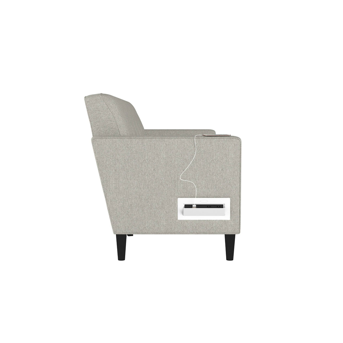 Mustard Yellow Sofa with USB and Power Ports L3247