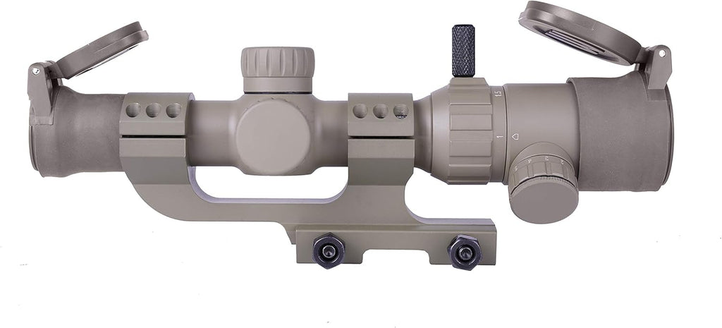 1-4x20 Rifle Scope with Offset Cantilever Mount and Flip Up Lens Covers M62608