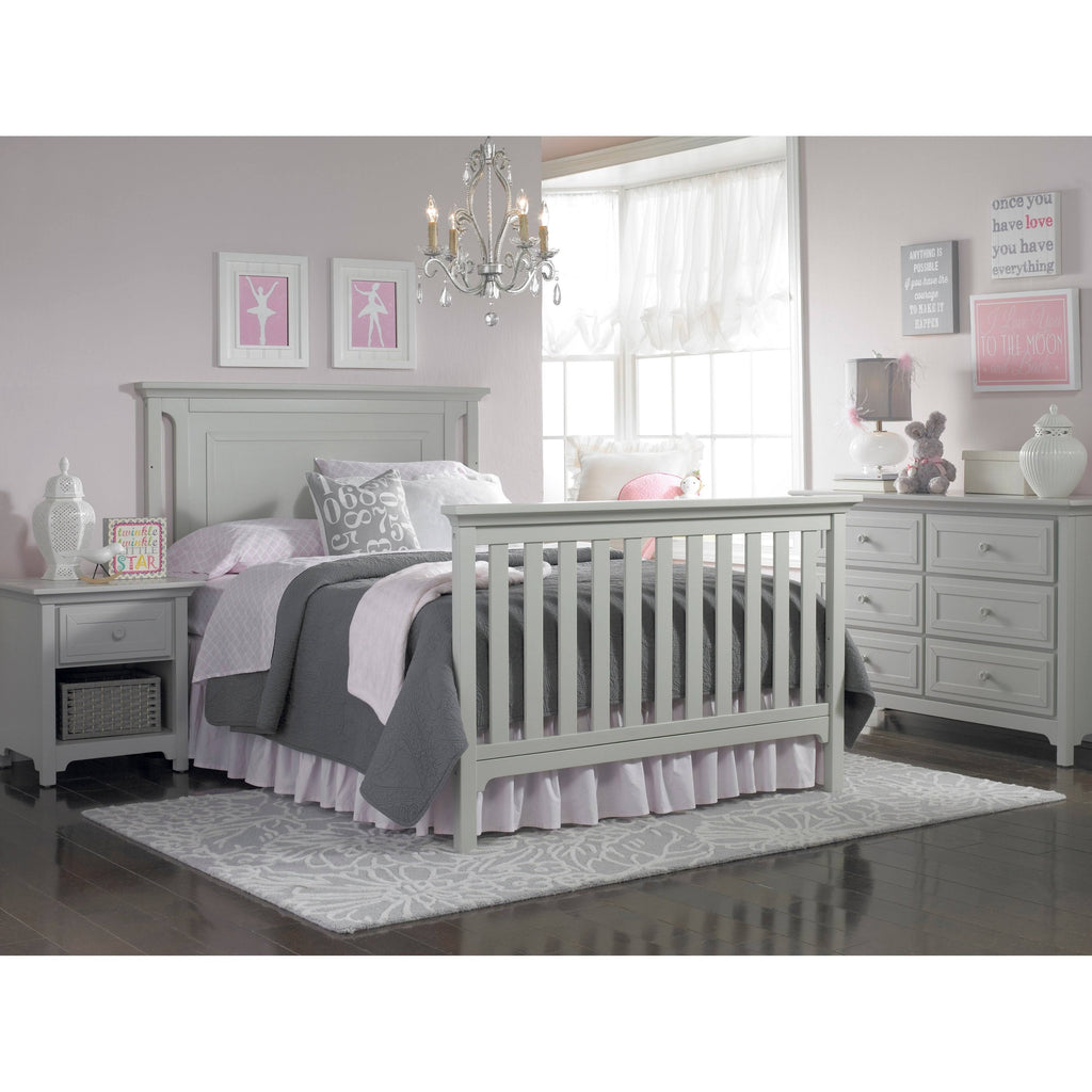 4-in-1 Convertible Crib, Misty Grey U9352