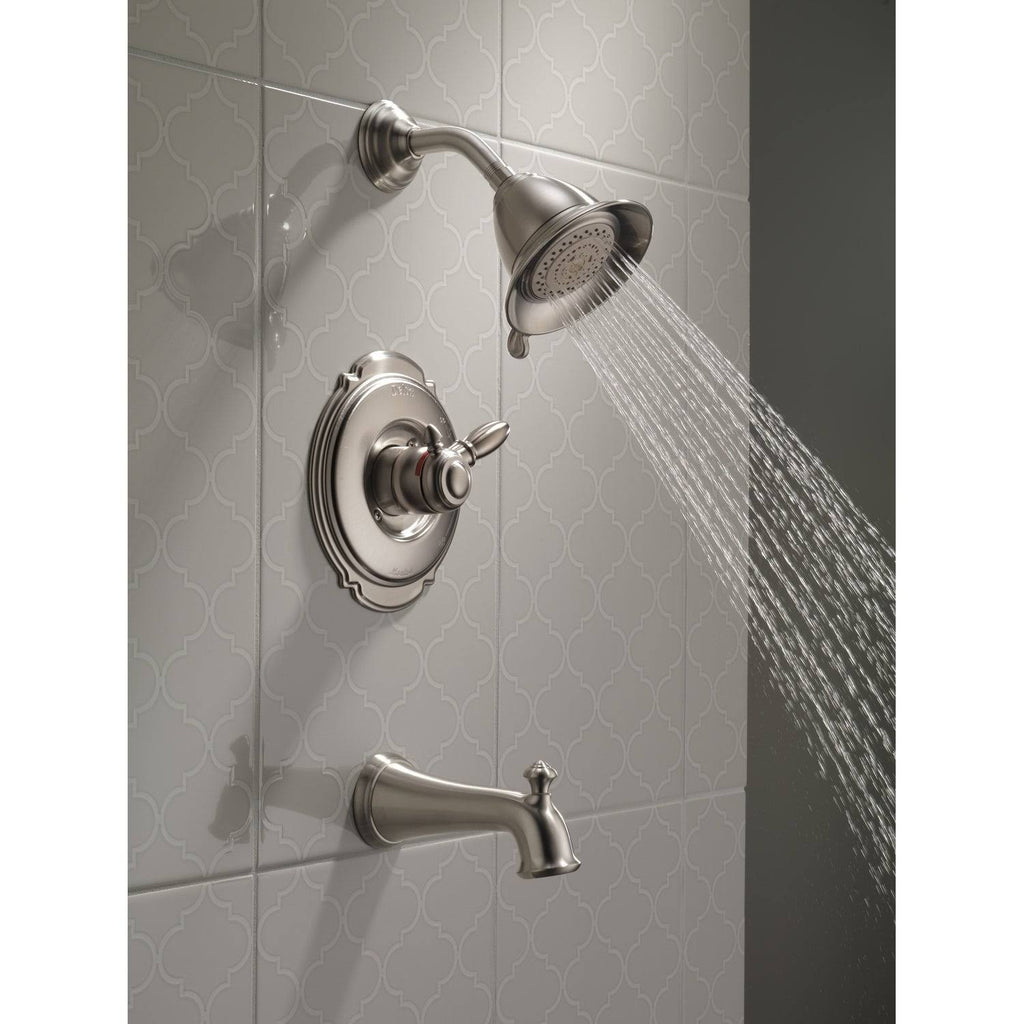 Victorian Tub and Shower Trim Stainless Q8407