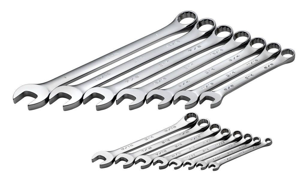 15 Piece Fractional Combination Wrench Set Y96352