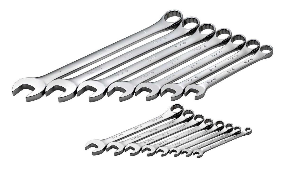 15 Piece Fractional Combination Wrench Set Y96352