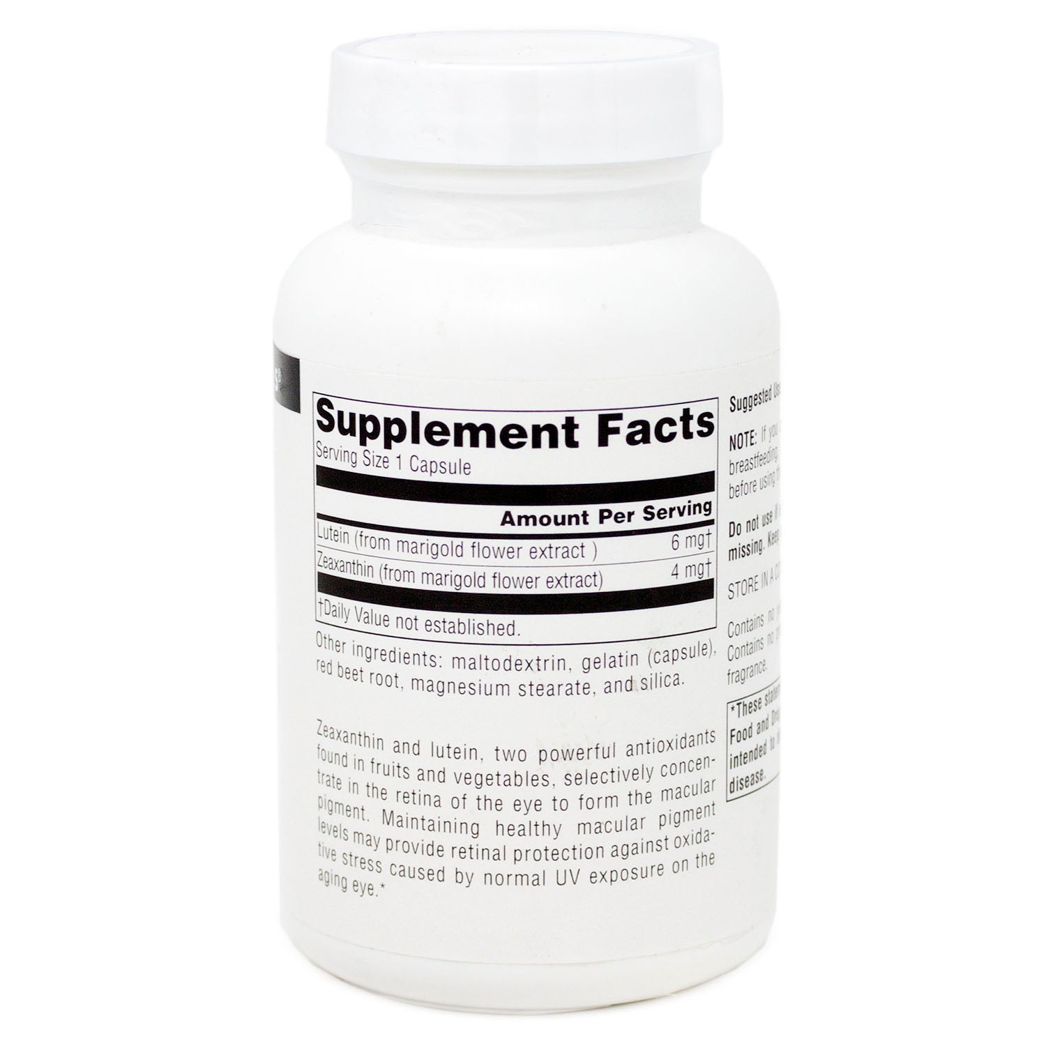 Zeaxanthin with Lutein 10 mg 120 Capsule S3565