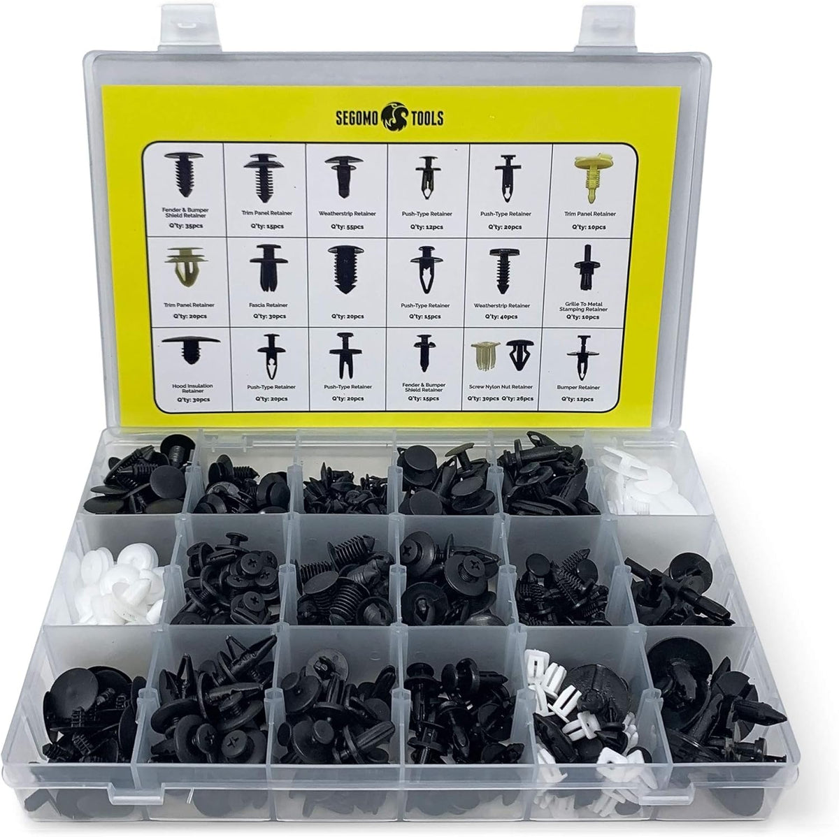 435 Piece Plastic Car Retainer Clips Kit T804