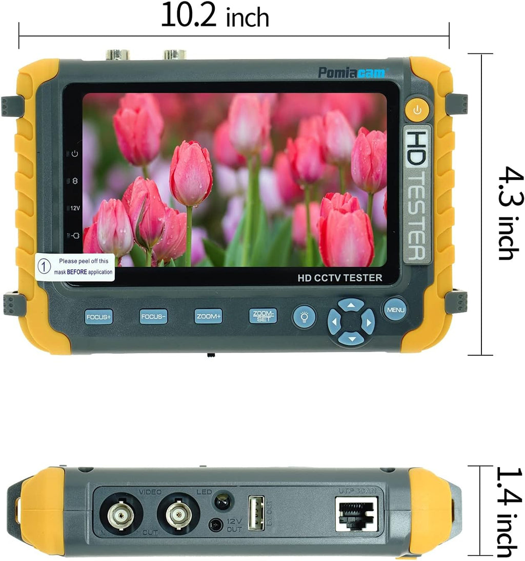 CCTV Tester with UTP/PTZ Tool, DC12V Output Portable Monitor C902