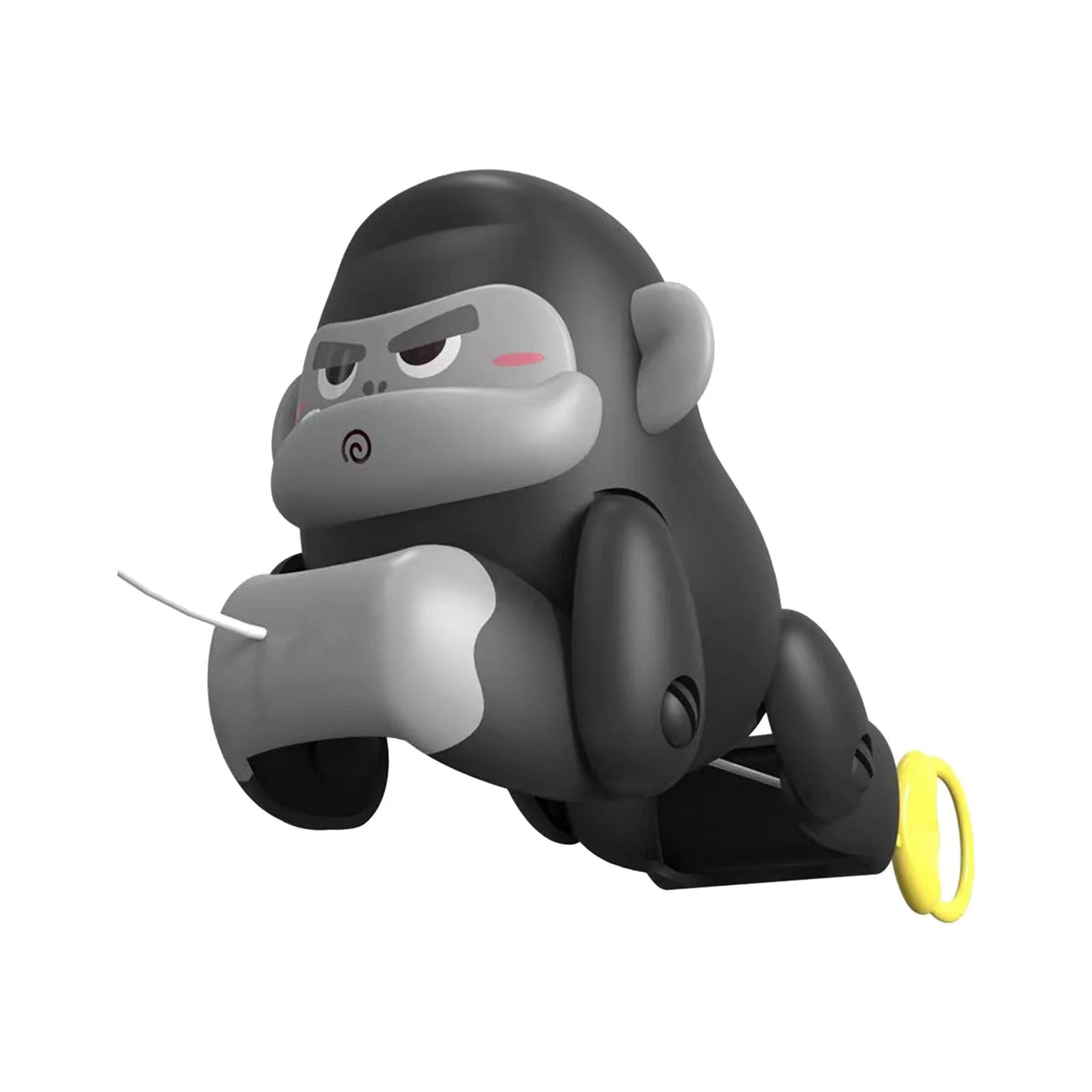 Black and Gray Pull Along Gorilla Toy W675099