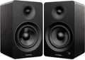 Powered 2-Way Stereo Bookshelf Speakers with 6.5 Drivers, 120W Amplifier, White Walnut Y1494