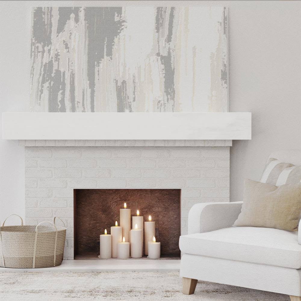 Smooth Faux Wood Fireplace Mantel U536