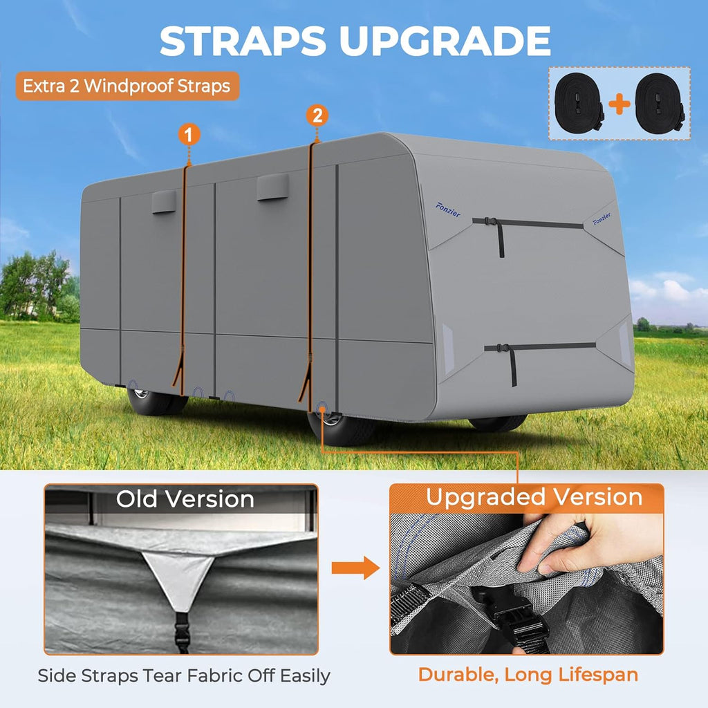 RV Cover Anti-UV Breathable Rip-Stop for 38’-42’ Motorhome E45181