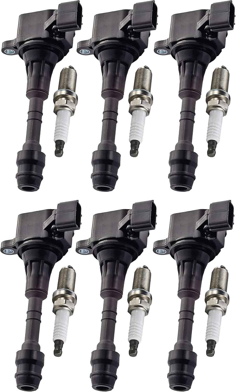 Set of 6 Spark Plug and 6 Ignition Coil Pack P991257