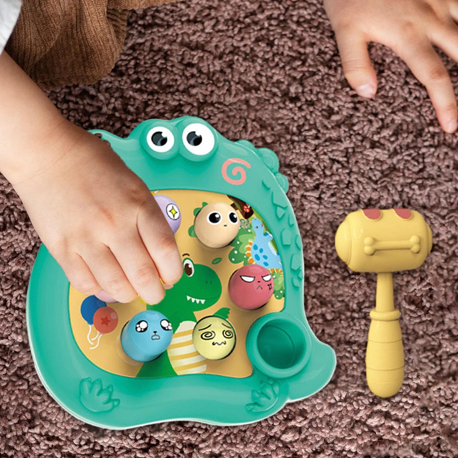 Green Pounding Hammering Game Educational Toys D971815