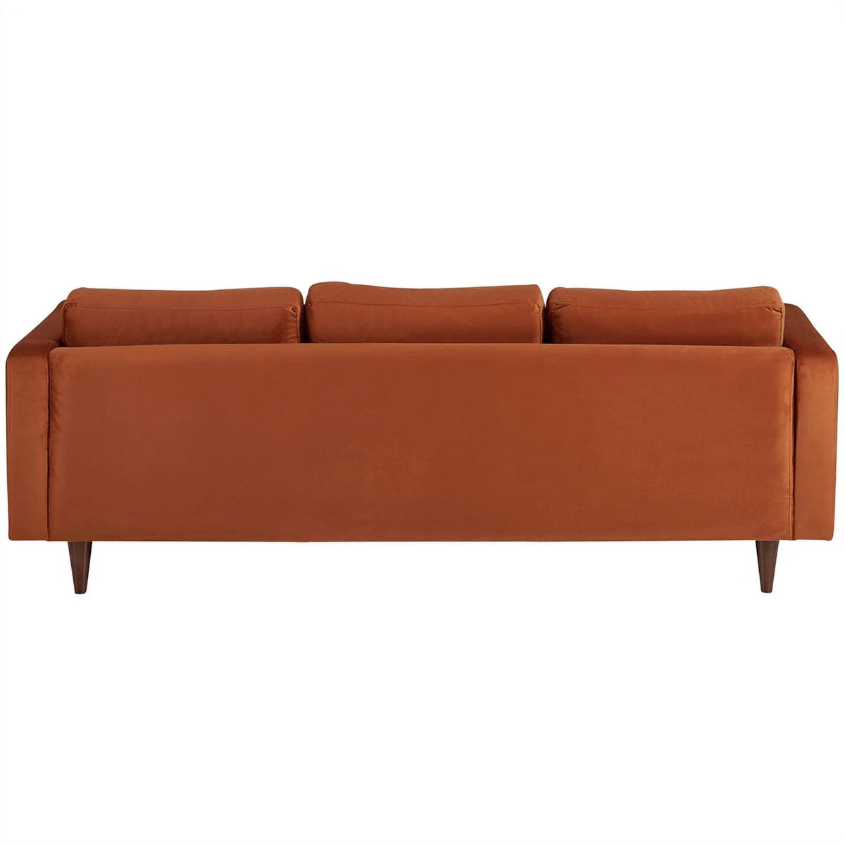 Orange Velvet Sofa I910